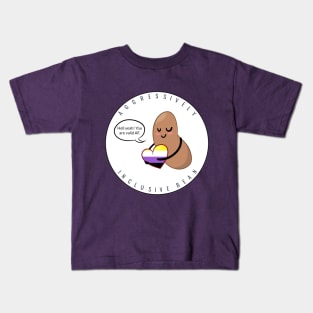 Nonbinary Pride: Aggressively Inclusive Bean Kids T-Shirt